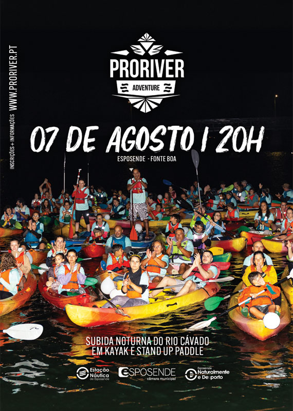 Subida noturna do rio Cávado